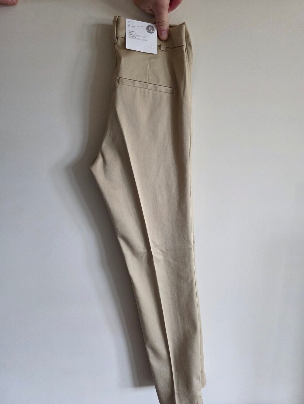 NWT H&M Slim Tailored Pants in Light Beige